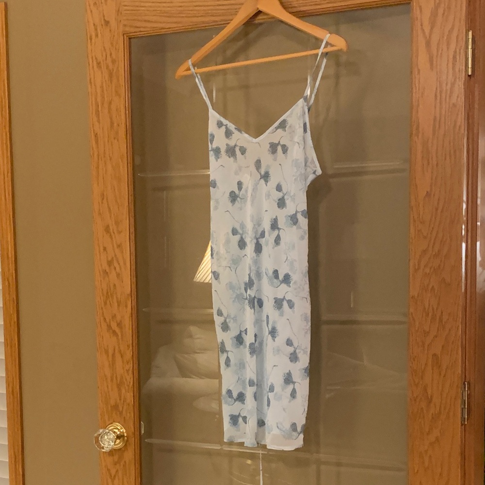 Calvin Klein Light Blue Floral Nightgown